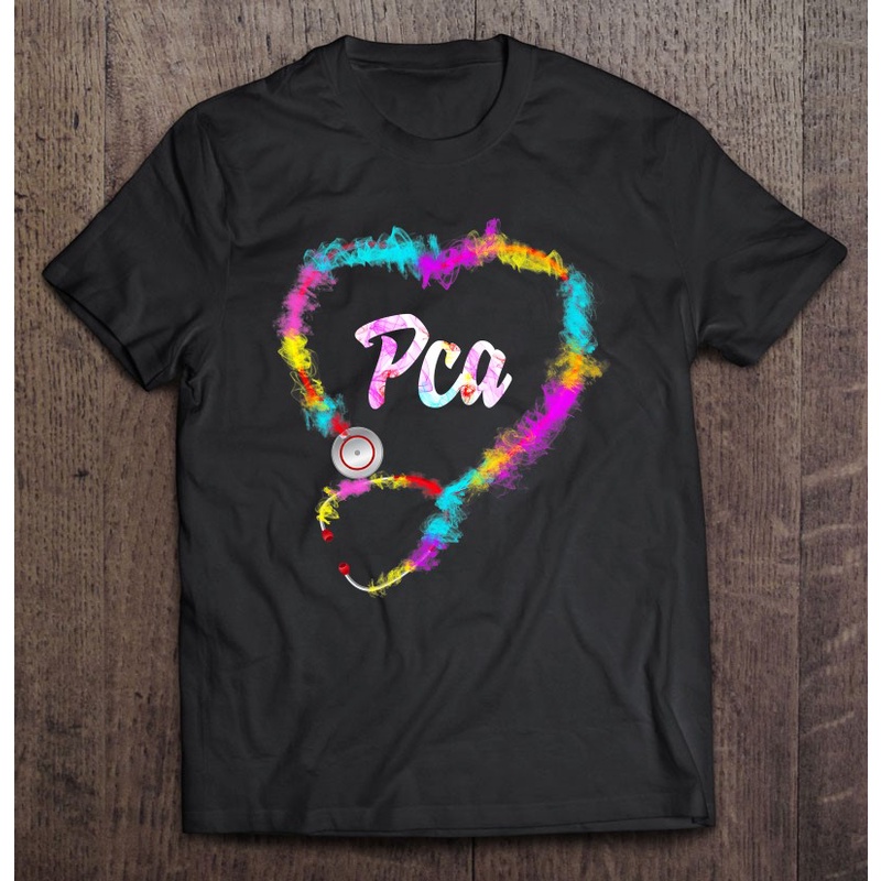 เสื้อยืด-พิมพ์ลายหูฟังสเตโทสโคป-pca-รูปหัวใจ-เหมาะกับพยาบาล-สําหรับผู้หญิง