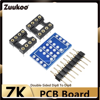 ภาพขนาดย่อของสินค้าDual Dip8 To Dip8 Mono Opamp Pcb + Pin + ซ็อกเก็ตสําหรับ Ne5532 Opa2132 Opa627 Tl072 P07