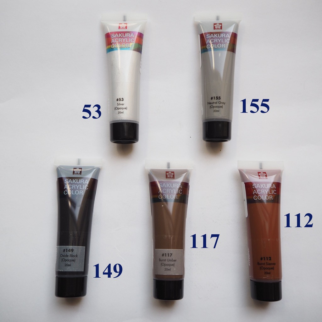 สีอคิลิคแบบหลอด-sakura-ขนาด-20ml