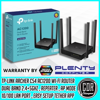 ภาพหน้าปกสินค้าROUTER (เราเตอร์) TP-LINK (ARCHER-C54) AC1200 DUAL BAND Wi-Fi ROUTER MULTI MODE (ประกันตลอดการใช้งาน SYNNEX) ที่เกี่ยวข้อง