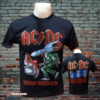 เสื้อวง AC DC วงร็อค ไม่มีตะเข็บข้าง เสื้อทัวร์ เสื้อวินเทจ คอฟิต ป้ายUSA เสื้อทัวร์ เสื้อร็อค วงดนตรีต่างประเทศ