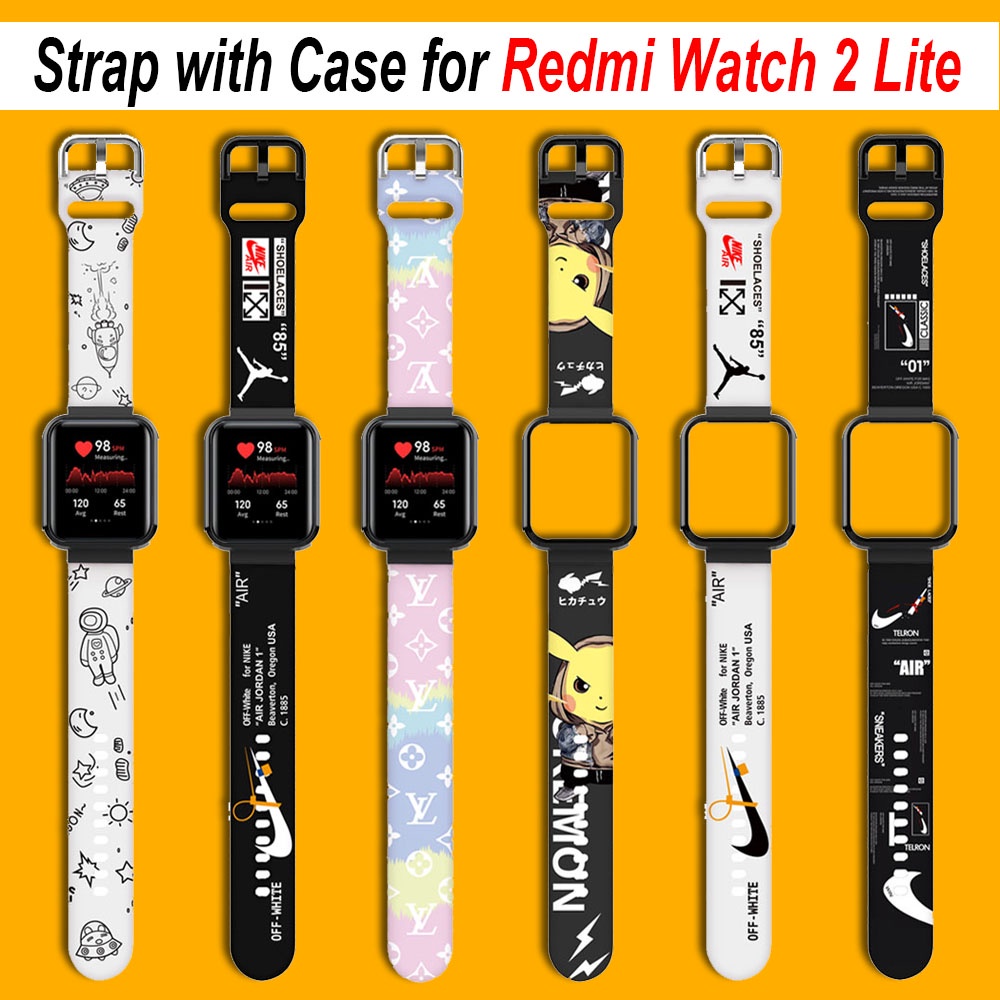 ภาพหน้าปกสินค้าสายนาฬิกาข้อมือซิลิโคน พร้อมเคส สําหรับ Redmi Watch 2 Lite