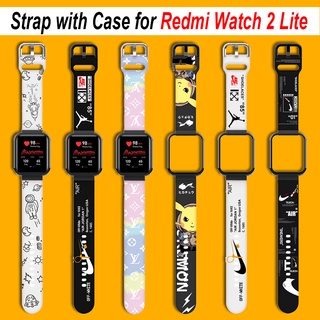 ภาพขนาดย่อของสินค้าสายนาฬิกาข้อมือซิลิโคน พร้อมเคส สําหรับ Redmi Watch 2 Lite