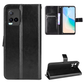 VIVO T1X เคส เคสฝาพับ PU Leather Wallet Case Stand Holder Flip VIVO T1X VIVOT1X เคส