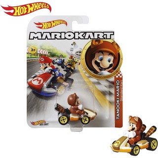 แท้ 100% จากญี่ปุ่น ฮอตวิล รถมาริโอ้ คาร์ท Hot Wheels Mario Kart Mattel Minicar (Tanooki Mario)