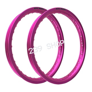 วงล้อ ล้อ17 ล้อโลขอบ17 SUPER DRAG RIM 1.40-17 สีชมพู รุ่น STREET ทรง DID ขอบเรียบ 1 คู่ 2 วง วงล้อ โล 239 SHOP2