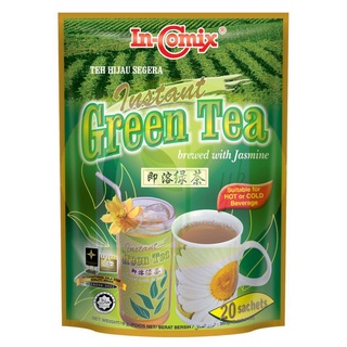 In-Comix Green Tea with Jasmine อิน-โคมิกซ์ ชาเขียวผสมดอกมะลิ 324 กรัม (18กรัม x 18ซอง)