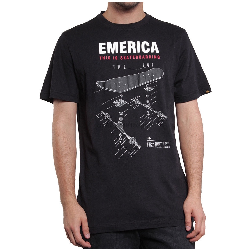 s-5xl-emerica-เสื้อยืดแขนสั้นลําลอง-พิมพ์ลายสเก็ตบอร์ด-maglietta-schematic-taglia-ขนาดเล็ก-สไตล์คลาสสิก-เหมาะกับฤดูใบไ