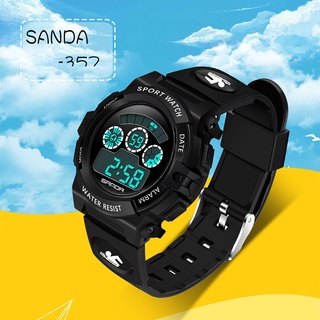 New Fashion SANDA Brand Children Sports Watches LED Digital Watch Boy Girl Student Waterproof Electronics Wristwatches 2