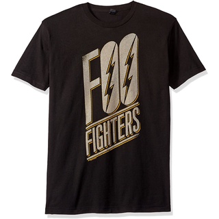 เสื้อยืดโอเวอร์ไซส์เสื้อยืด แบบนิ่ม พิมพ์ลายโลโก้ Foo Fighters สําหรับผู้ชายS-3XL