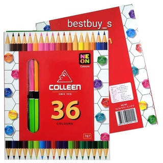 คอลลีน ดินสอ สีไม้ 2หัว 18แท่ง 36สี  Colleen 18 Stick 36Colored Pencils.