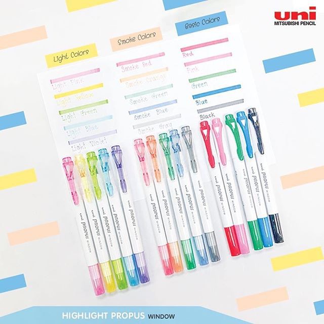 Uni Propus Window Highlighter I ไฮไลท์เน้นข้อความช่องใส แบบสองหัว กัน ...