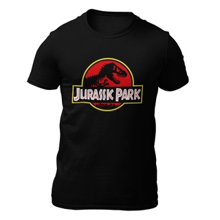 เสื้อยืดผ้าฝ้ายพิมพ์ลายคลาสสิก Jurassic PARK เสื้อยืด -