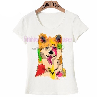 [S-5XL] มาใหม่ เสื้อยืดลําลอง แขนสั้น พิมพ์ลายสุนัข Akita Inu น่ารัก สีสันสดใส สไตล์คลาสสิก แฟชั่นฤดูร้อน สําหรับผู้ชาย