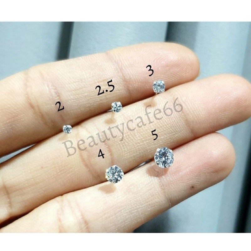 1คู่-แพ้ง่ายใส่ได้-ต่างหูเพชร-cz-เพชรรัสเซีย-เม็ดกลม-2-mm-7-mm-ตัวเรือนเงินแท้-92-5-diamond-earings-ต่างหูเงิน