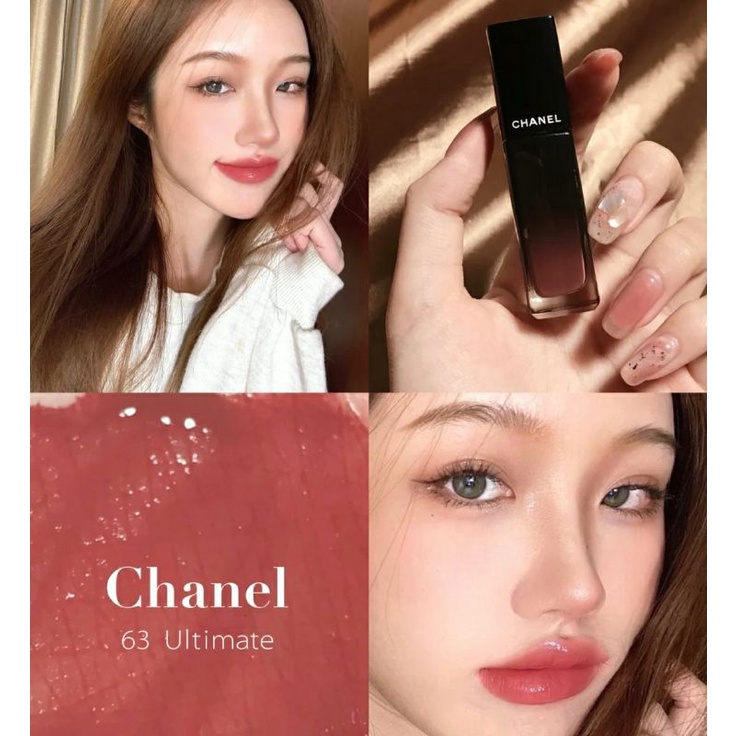 แถมถุง-62-63-พร้อมส่ง-chanel-rouge-allure-laque-ลิปชาแนลรุ่นใหม่-มาในแบบจิ้มจุ่ม-เนื้อกรอสให้ปากชุ่มชื้น