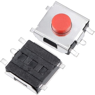 5PCS/LOT toyota vigo 6*6*2.5 mm SMD Switch 5 Pin feet Touch Micro Switch Push Button Switches Red 6X6 Tact Switch