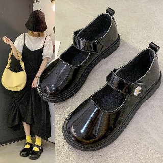 รองเท้าหนังขนาดเล็กผู้หญิงฤดูร้อนบางสีดำ 2020 ใหม่ความสูงเพิ่มขึ้นด้านล่างหนา loli น่ารักหญิงญี่ปุ่น Mary Jane JK รองเท้