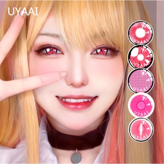 Uyaai คอนแทคเลนส์ สีชมพู 2 ชิ้น