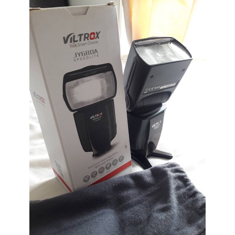 Viltrox Jy 680a Universal Lcd Manual Flash Speedlite Light Shopee