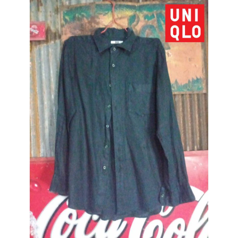 เสื้อเชิ๊ตuniqloแท้-มือสอง-ซื้อจากshop