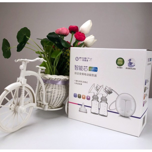 เครื่องปั้มนมไฟฟ้า-electric-breast-pump-แบบปั๊มคู่-พกพาสะดวก