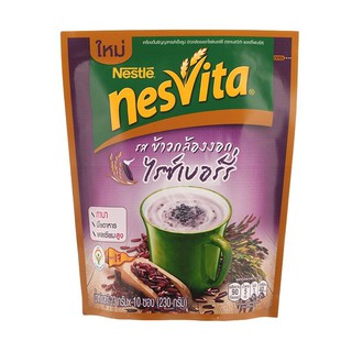 Nesvita Instant cereal drink, germinated brown rice, brown berry, 23 grams, pack of 10