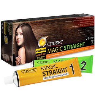 ครีมยืดผม ครูเซ็ท เมจิค สเตรท 60มล. Cruset Magic Straight 60ml. (สูตรเข้มข้น / Strong Formula)