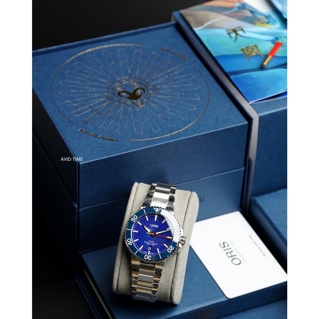 oris-sun-wukong-limited-edition-blue-41-5mm-ซุนหงอคง-ไซอิ๋ว-01-733-7766-4185-set-avid-time-ของแท้