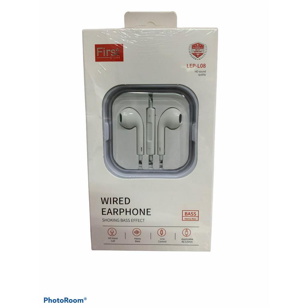 ภาพหน้าปกสินค้าหูฟัง WIRED EARPHONE First Class ของแท้100%