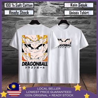 เสื้อยืด ผ้าฝ้าย 100% พิมพ์ลาย Dragon Ball Z Goku แฟชั่นสําหรับผู้ชาย