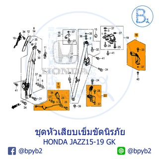 **อะไหล่แท้** หัวเสียบเข็มขัดนิรภัย HONDA JAZZ15-19 GK