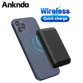 ภาพหน้าปกสินค้าAnkndo พาวเวอร์แบงค์แม่เหล็กไร้สาย 15W สําหรับ IP phone13 12 USB C PD ที่เกี่ยวข้อง