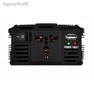 ♙✢∏500W Car power Inverter 500 W เครื่องแปลงไฟ USB DC 12V To AC 220V 50Hz ที่ชาร์จแบตในรถและอินเวอเตอร์ รับประกันไฟเต็ม