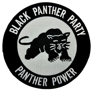 เสือ BLACK PANTHER ตัวรีดติดเสื้อขนาดใหญ่ แจ๊คเก็ต อาร์ม  ยีนส์ Hipster Embroidered Iron on Patch  DIY