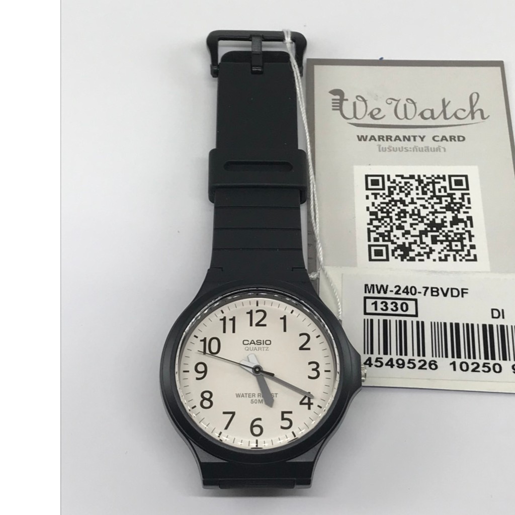 ภาพสินค้าCASIO % รุ่น MW-240 นาฬิกาข้อมือผู้ชาย ขนาดใหญ่ กล่องและใบรับประกัน 1ปี MW240 จากร้าน wewatchs บน Shopee ภาพที่ 6