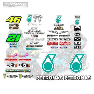 สติ๊กเกอร์ติดรถนักแข่ง MotoGP ทั้งคันyamaha r1mเบอร์46เบอร์21 M1 MOTOGP PETRONAS PETRONAS 2021สติ๊กเกอร์นักแข่งปีล่าสุด