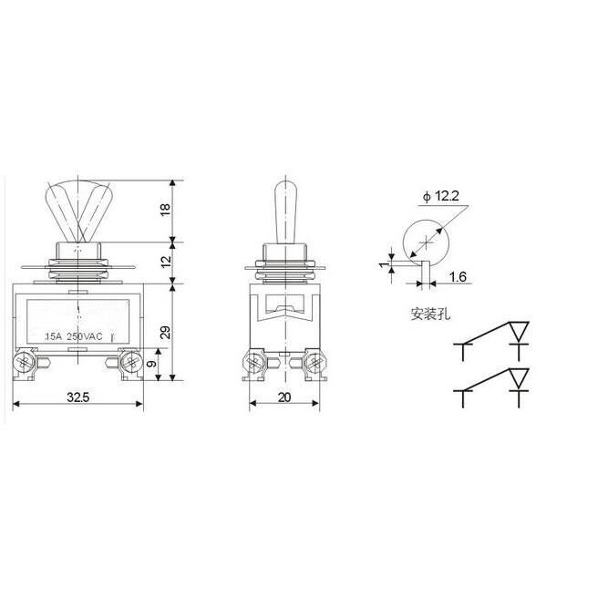 toggle-switch-สวิตซ์-e-ten-1221-สวิตซ์โยก-4-ขา-15a-250v