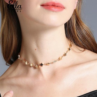 โซ่ Stars Chunky Choker คอปกสร้อยคอผู้หญิงเครื่องประดับ Elegant