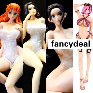 Anime One Piece GK Nami Boa Robin Reiju Bath Towel Swimsuit Ver. can take-off PVC Action Figure Model Toy 28cm