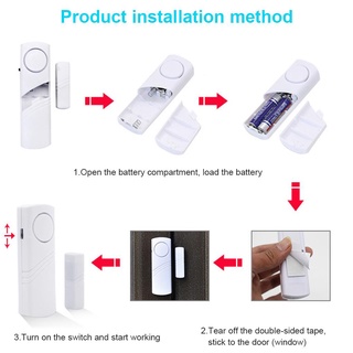 ภาพขนาดย่อของภาพหน้าปกสินค้าอุปกรณ์เตือนภัยประตู หน้าต่าง ไร้สาย กันขโมย เพื่อความปลอดภัย สําหรับบ้าน โรงรถ จากร้าน bigbighouse.th บน Shopee ภาพที่ 4