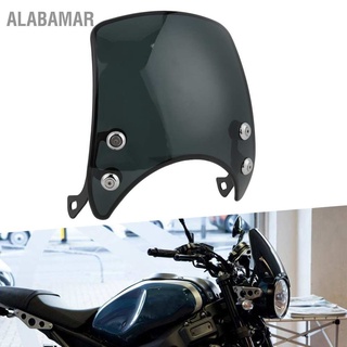 ALABAMAR Retro Motorcycle Windshield PC Wind Deflector Universal for 5-7in Headlight Motorbike Part