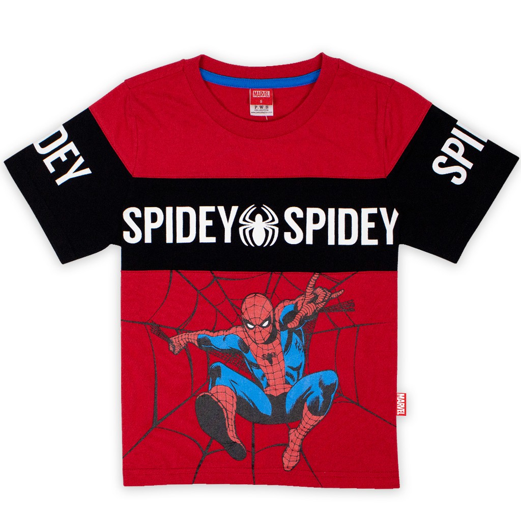 marvel-boy-t-shirt-spider-man-เสื้อยืดเด็ก-สไปรเดอร์แมน-กัปตันอเมริกา-สไปเดอร์แมน-ฮัค-สินค้าลิขสิทธ์แท้100-characters-studio
