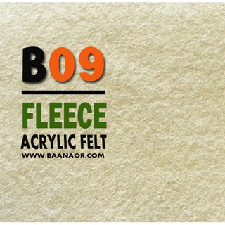 B09 ผ้าสักหลาด สองหน้า เนื้อนิ่ม ตัดแบ่งขนาดชิ้นเล็ก จำนวน 1 ชิ้น Acrylic Felt Craft Sewing Felt Fabric