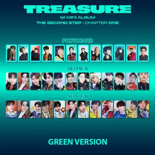 โฟโต้การ์ด TREASURE The Second Step Chapter One Album Green Version Premium