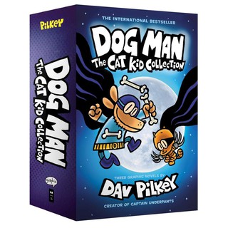 หนังสือการ์ตูนภาษาอังกฤษ Dog Man the Cat Kid Collection (3-Volume Set) ปกแข็ง เล่ม 4-6