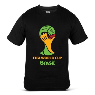 T-Shirt Short Sleeve Printed FIFA World Cup 2014 Football Famous Bolasepak Baju Lelaki Cotton Fashion Streetwear Tee