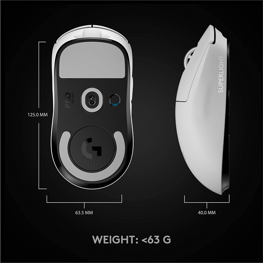 ภาพสินค้าLogitech G PRO X Superlight Gaming Wireless Mouse (White) เม้าส์เล่นเกมไร้สาย ประกันศูนย์ 2ปี จากร้าน eexpress.co.th บน Shopee ภาพที่ 4