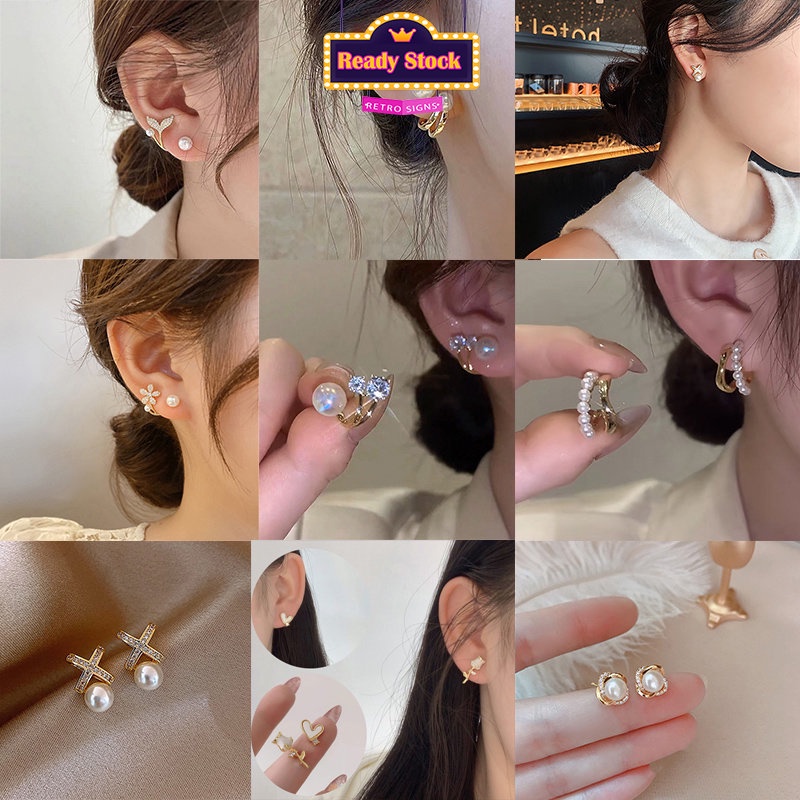 ต่างหูสตั๊ด-เงิน-925-แบบห้อย-เรียบง่าย-แฟชั่นยอดนิยม-สําหรับผู้หญิง