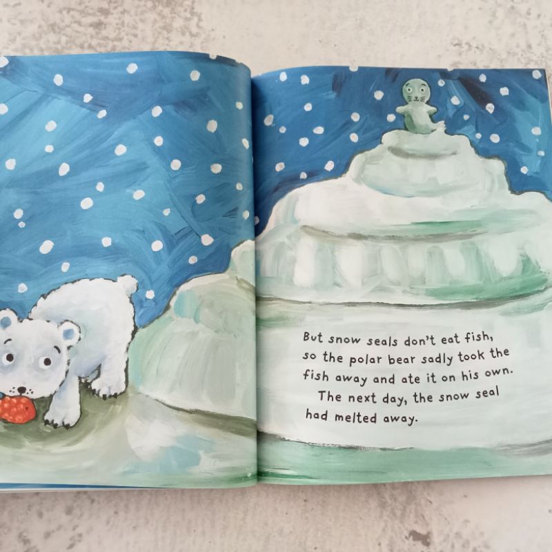 หนังสือปกอ่อน-the-polar-bear-and-the-snow-cloud-มือสอง